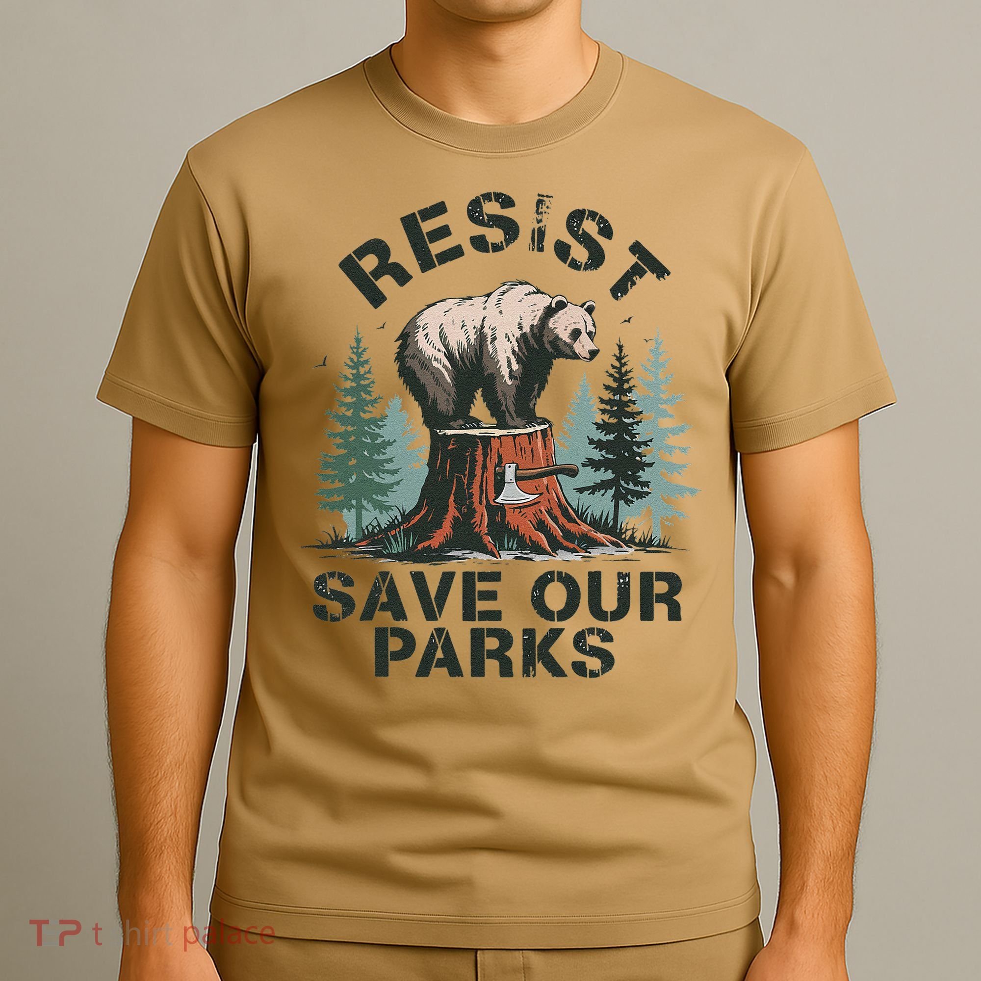 Resist Bear - Save Our Parks Wildlife Protection Women T-Shirt