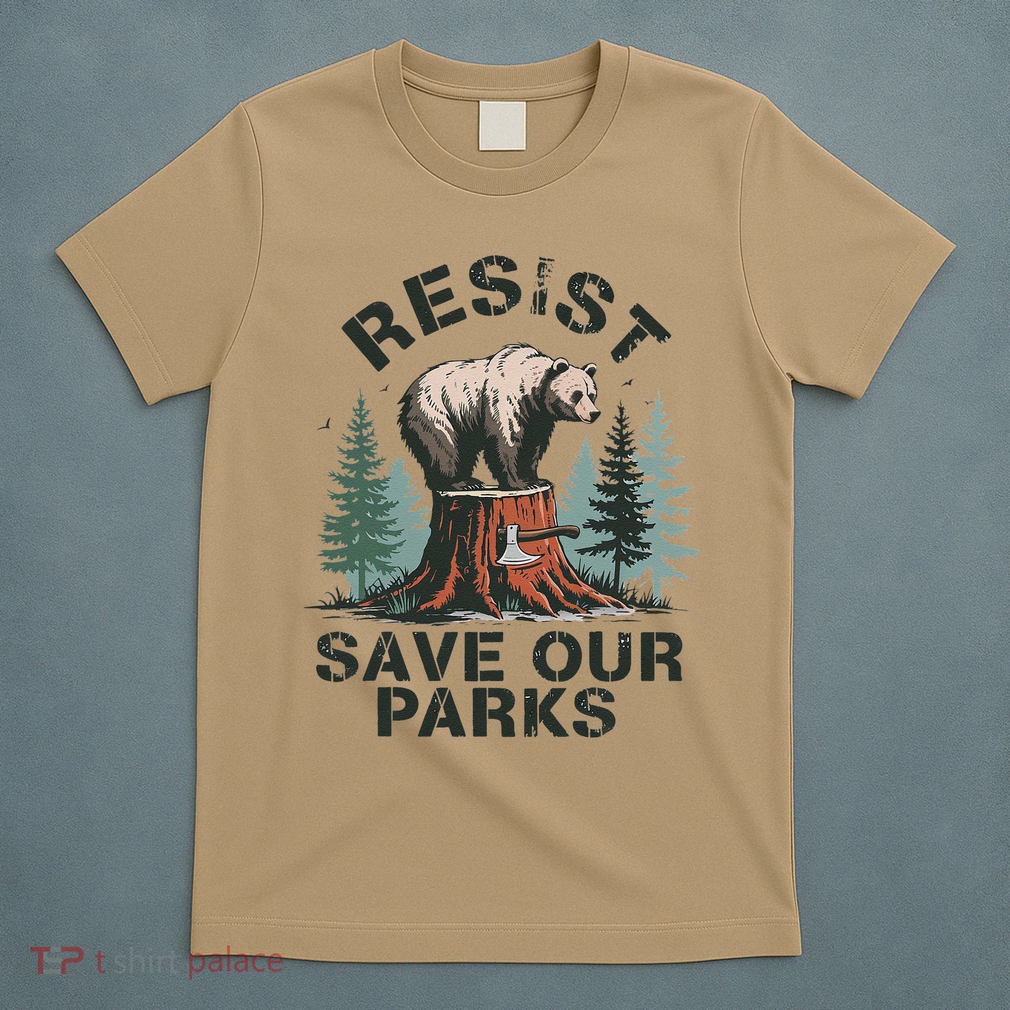 Resist Bear - Save Our Parks Wildlife Protection Women T-Shirt