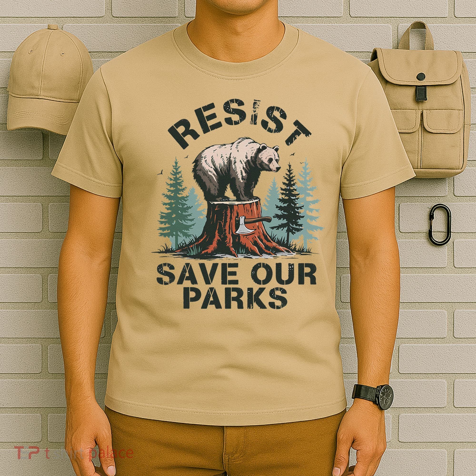Resist Bear - Save Our Parks Wildlife Protection Women T-Shirt