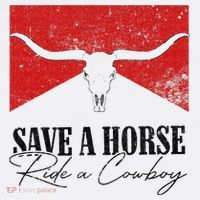 Retro Bull Skull Western Country Save A Horse Ride A Cowboy Ornament thumb 1