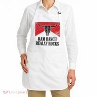 Retro Bull Skull Western Life Country Ram Ranch Rockin' Vibes Apron thumb 2