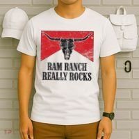 Retro Bull Skull Western Life Country Ram Ranch Rockin' Vibes T-Shirt thumb 6