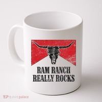 Retro Bull Skull Western Life Country Ram Ranch Rockin' Vibes Coffee Mug thumb 0