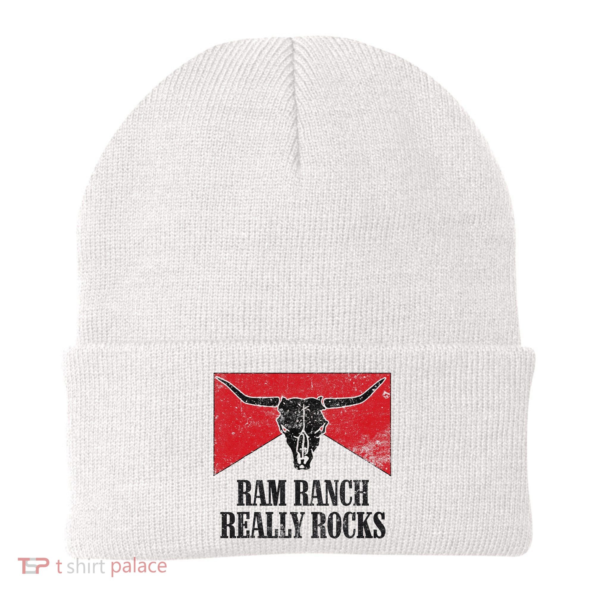 Retro Bull Skull Western Life Country Ram Ranch Rockin' Vibes Beanie