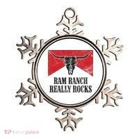 Retro Bull Skull Western Life Country Ram Ranch Rockin' Vibes Ornament thumb 0