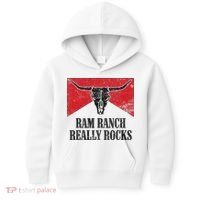 Retro Bull Skull Western Life Country Ram Ranch Rockin' Vibes Kids Hoodie thumb 0