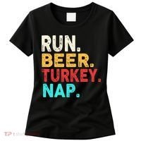 Run Beer Turkey Nap Thanksgiving Gift Women's T-Shirt thumb 0