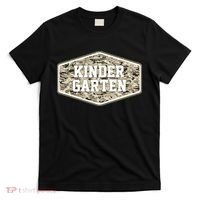 Retro Back To School Old Camo Kindergarten T-Shirt thumb 0