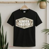 Retro Back To School Old Camo Kindergarten T-Shirt thumb 2