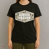 Retro Back To School Old Camo Kindergarten T-Shirt thumb 4