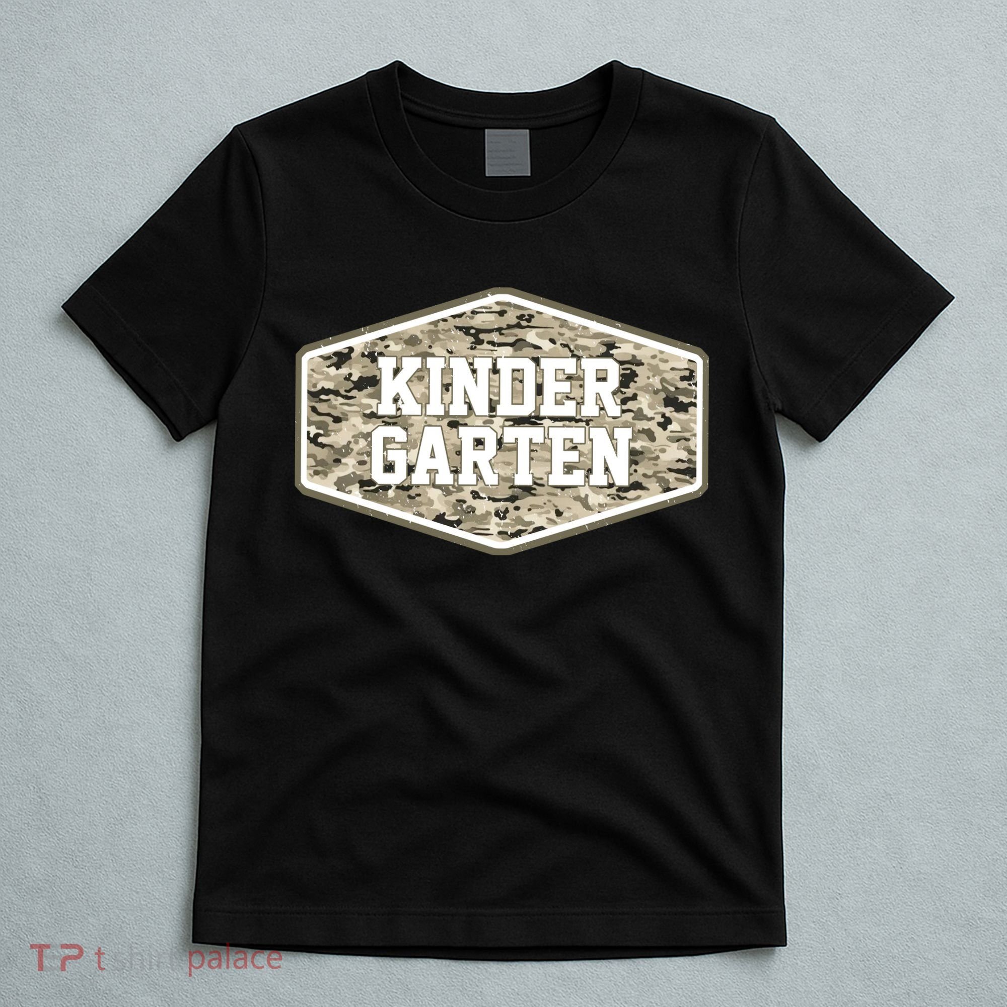 Retro Back To School Old Camo Kindergarten T-Shirt