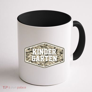 Retro Back To School Old Camo Kindergarten Coffee Mug back
