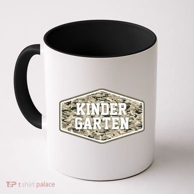 Retro Back To School Old Camo Kindergarten Coffee Mug