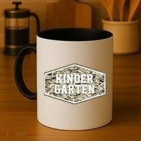 Retro Back To School Old Camo Kindergarten Coffee Mug thumb 4