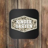 Retro Back To School Old Camo Kindergarten Coaster thumb 0