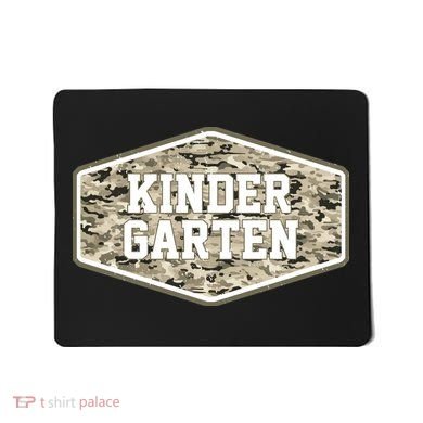 Retro Back To School Old Camo Kindergarten Mousepad
