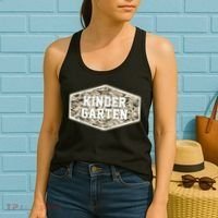 Retro Back To School Old Camo Kindergarten Women's Tank Top thumb 2