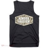 Retro Back To School Old Camo Kindergarten Tank Top thumb 0