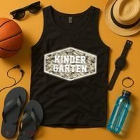 Retro Back To School Old Camo Kindergarten Tank Top thumb 4