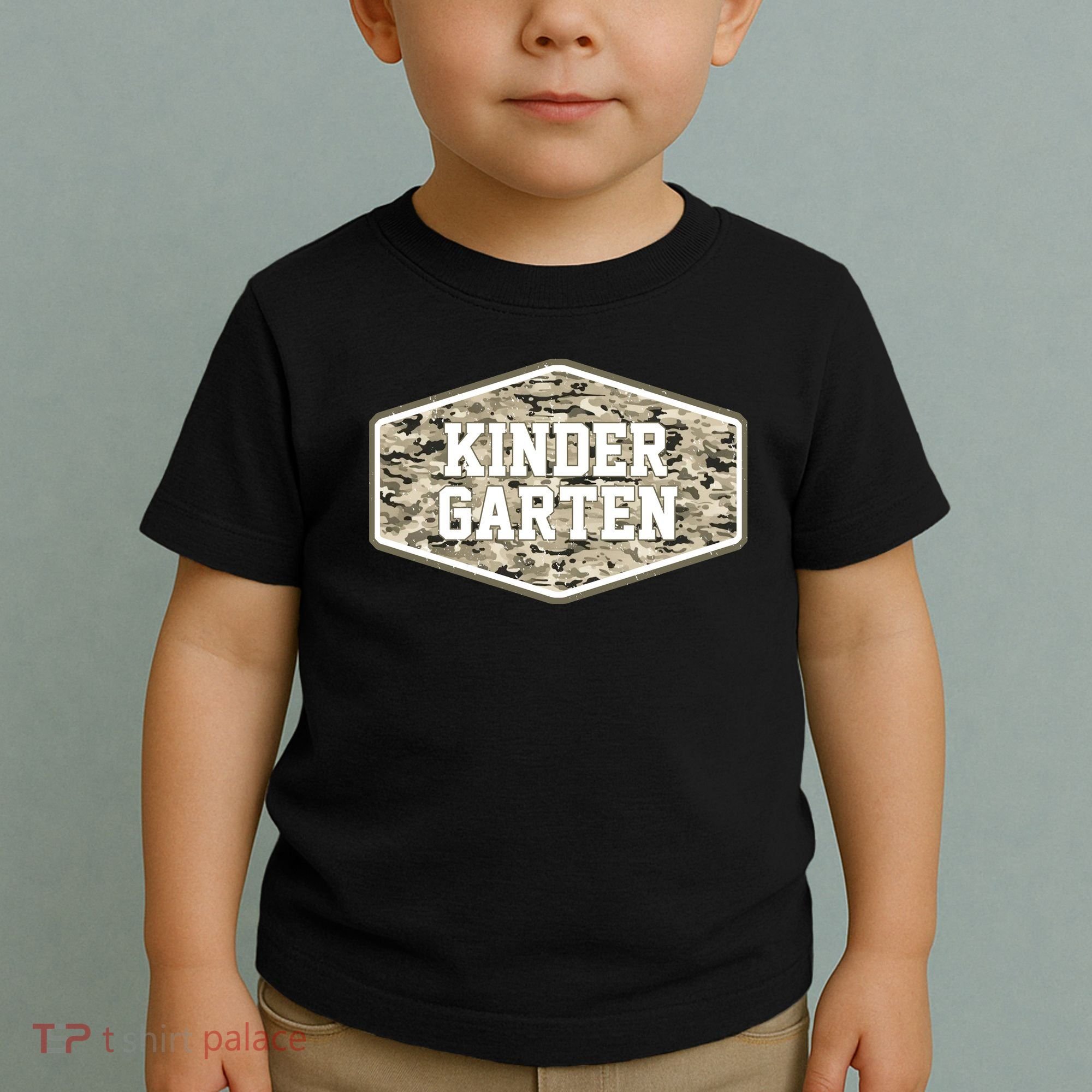 Retro Back To School Old Camo Kindergarten Toddler T-Shirt