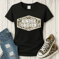 Retro Back To School Old Camo Kindergarten Women's T-Shirt thumb 3
