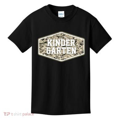 Retro Back To School Old Camo Kindergarten Kids T-Shirt