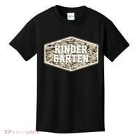 Retro Back To School Old Camo Kindergarten Kids T-Shirt thumb 0