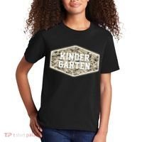 Retro Back To School Old Camo Kindergarten Kids T-Shirt thumb 2