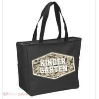 Retro Back To School Old Camo Kindergarten Tote Bag thumb 2