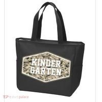 Retro Back To School Old Camo Kindergarten Tote Bag thumb 3