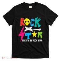 Rockstar Born To Be Rockstar Music Funny Gift T-Shirt thumb 0