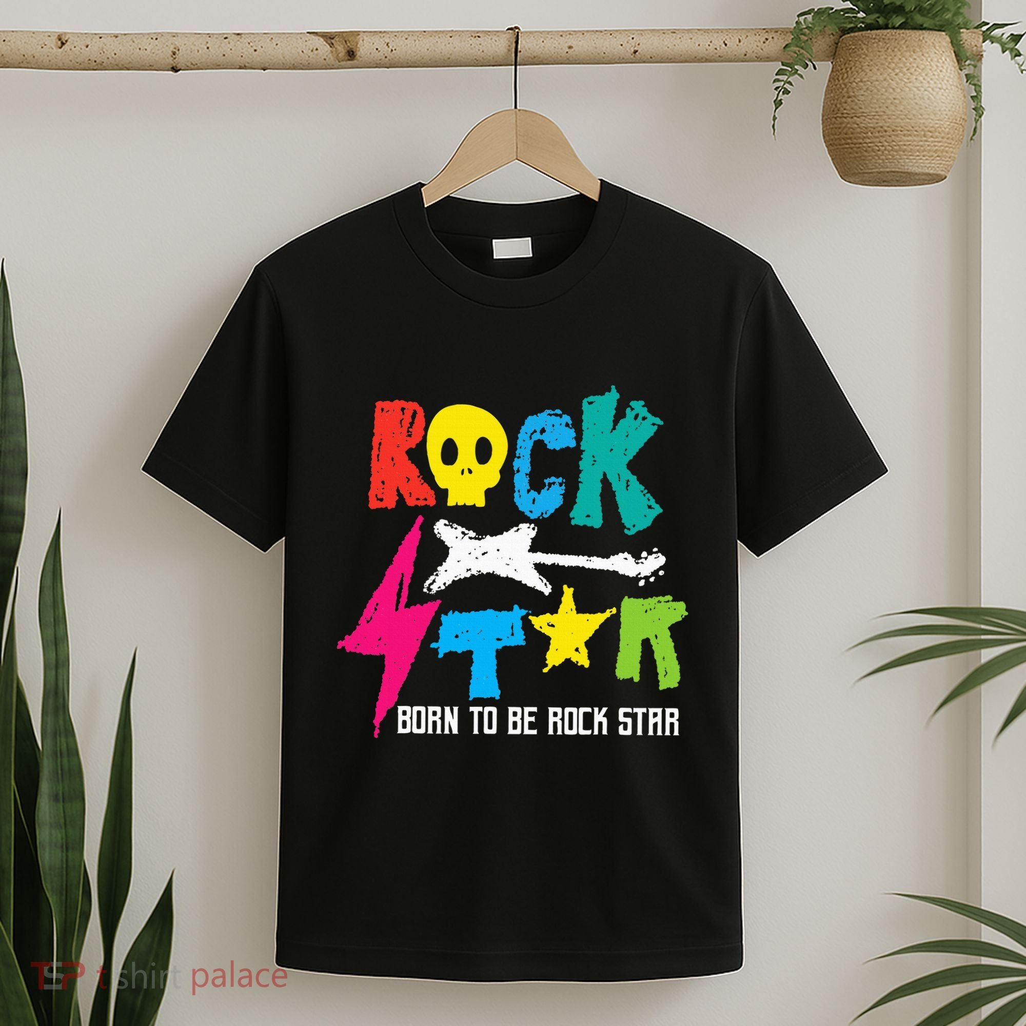 Rockstar Born To Be Rockstar Music Funny Gift T-Shirt