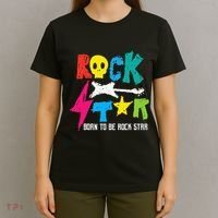 Rockstar Born To Be Rockstar Music Funny Gift T-Shirt thumb 4