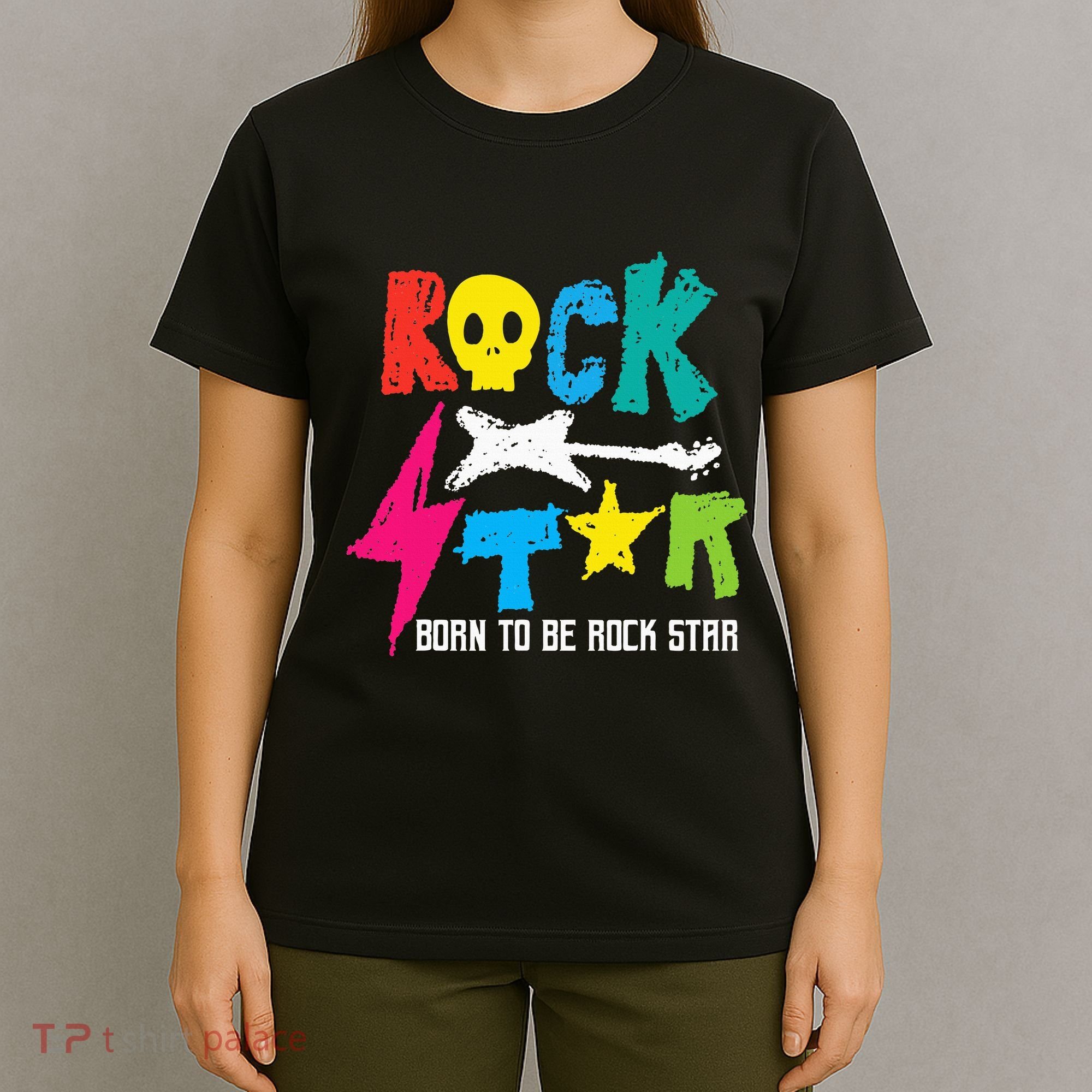 Rockstar Born To Be Rockstar Music Funny Gift T-Shirt