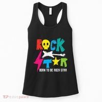 Rockstar Born To Be Rockstar Music Funny Gift Women's Tank Top thumb 0