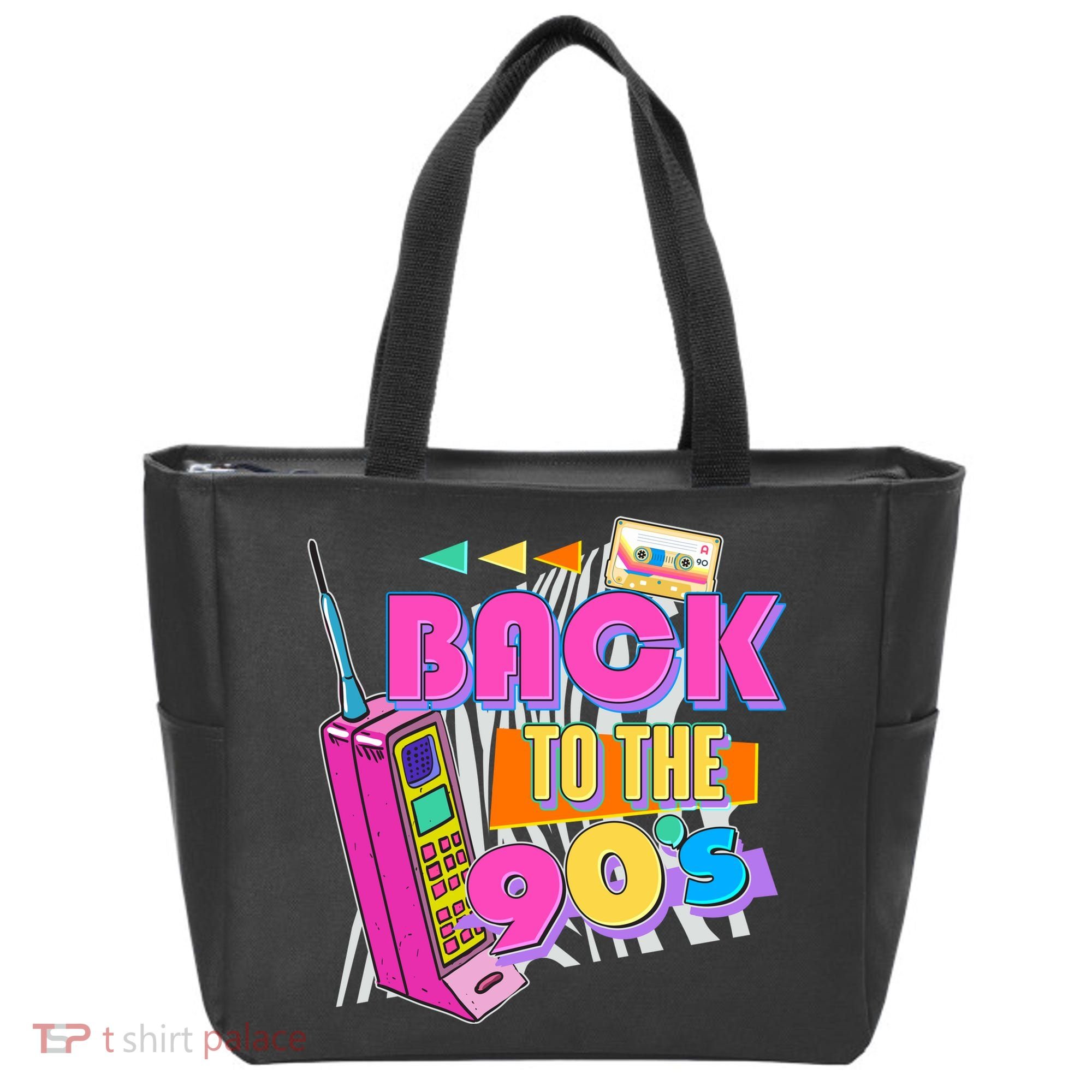 Retro Back To The 90's Nineties Tote Bag