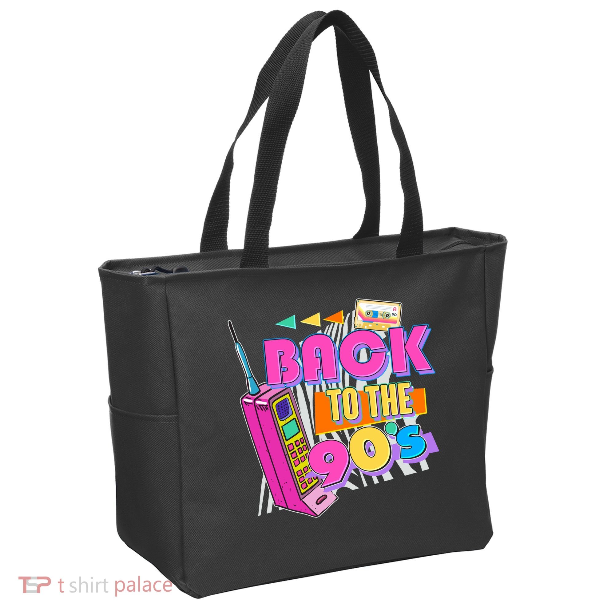 Retro Back To The 90's Nineties Tote Bag