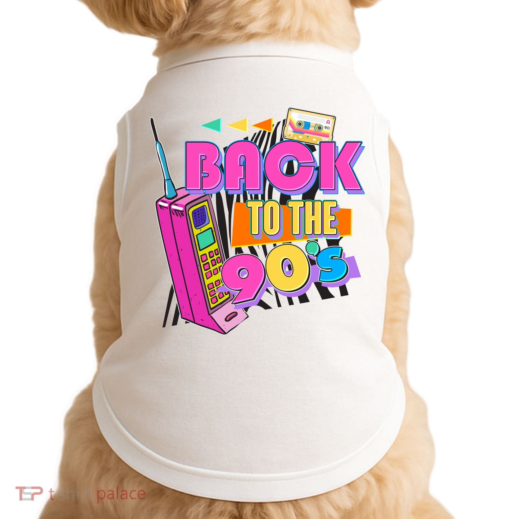 Retro Back To The 90's Nineties Doggie Tank