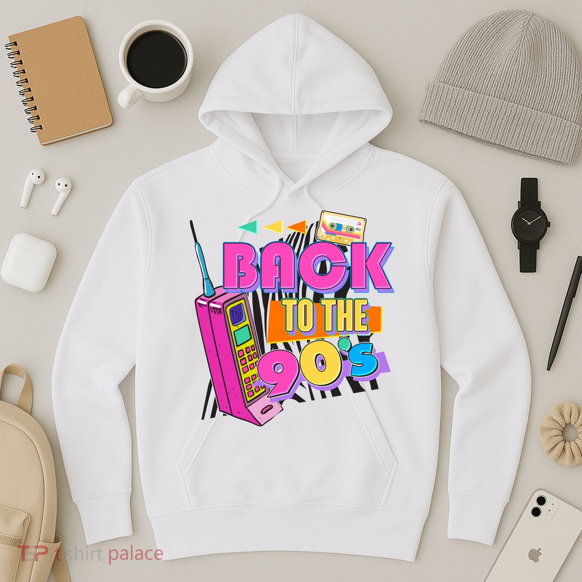 Retro Back To The 90's Nineties Hoodie