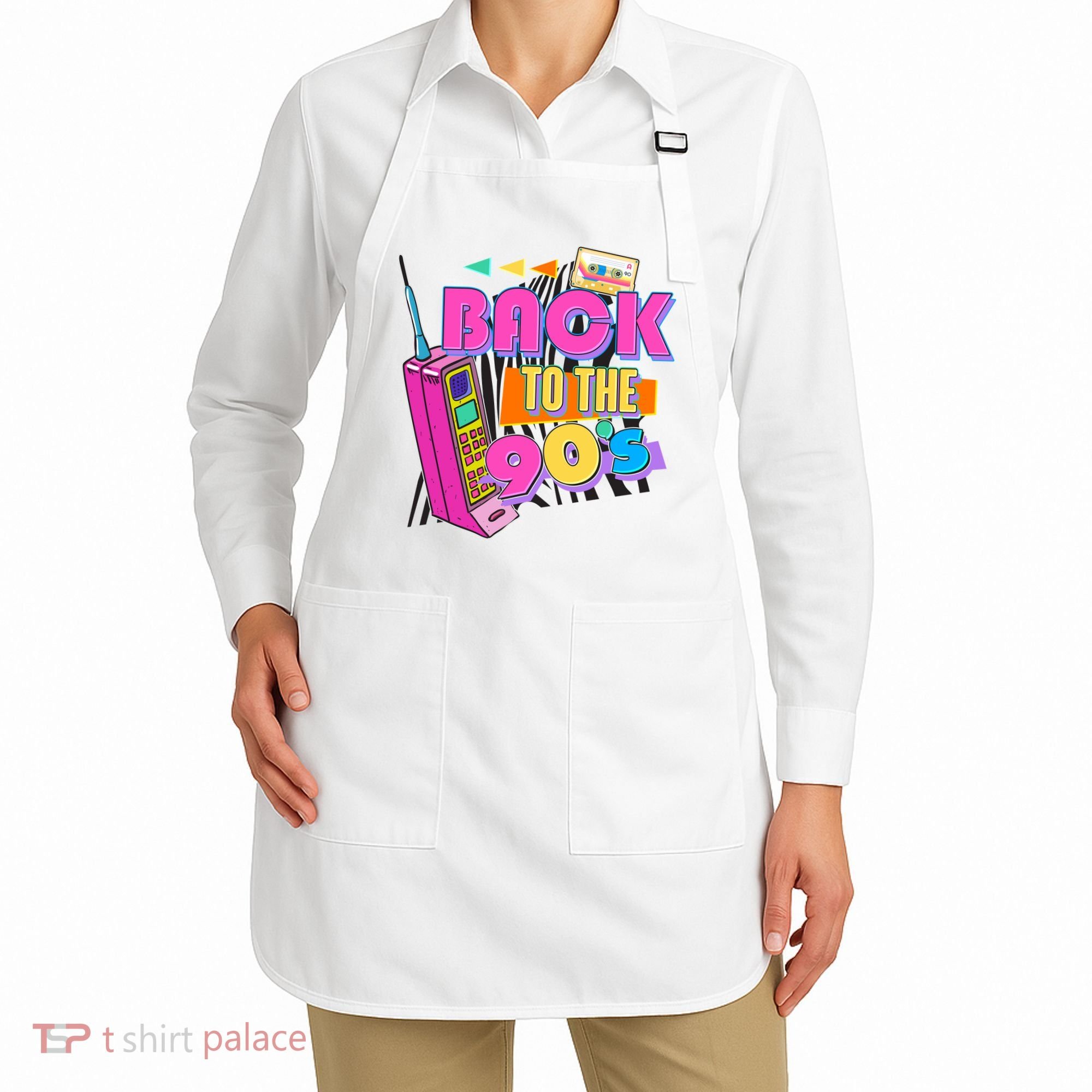 Retro Back To The 90's Nineties Apron