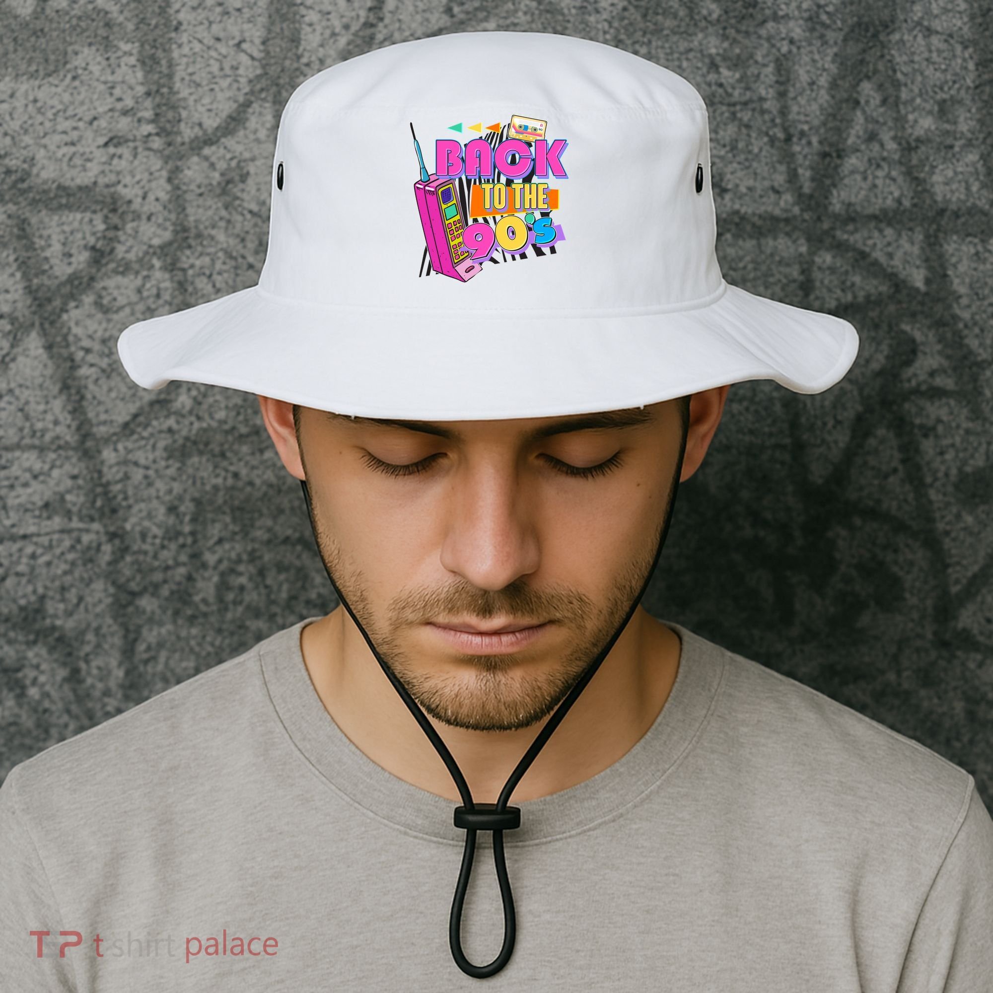 Retro Back To The 90's Nineties Bucket Hat