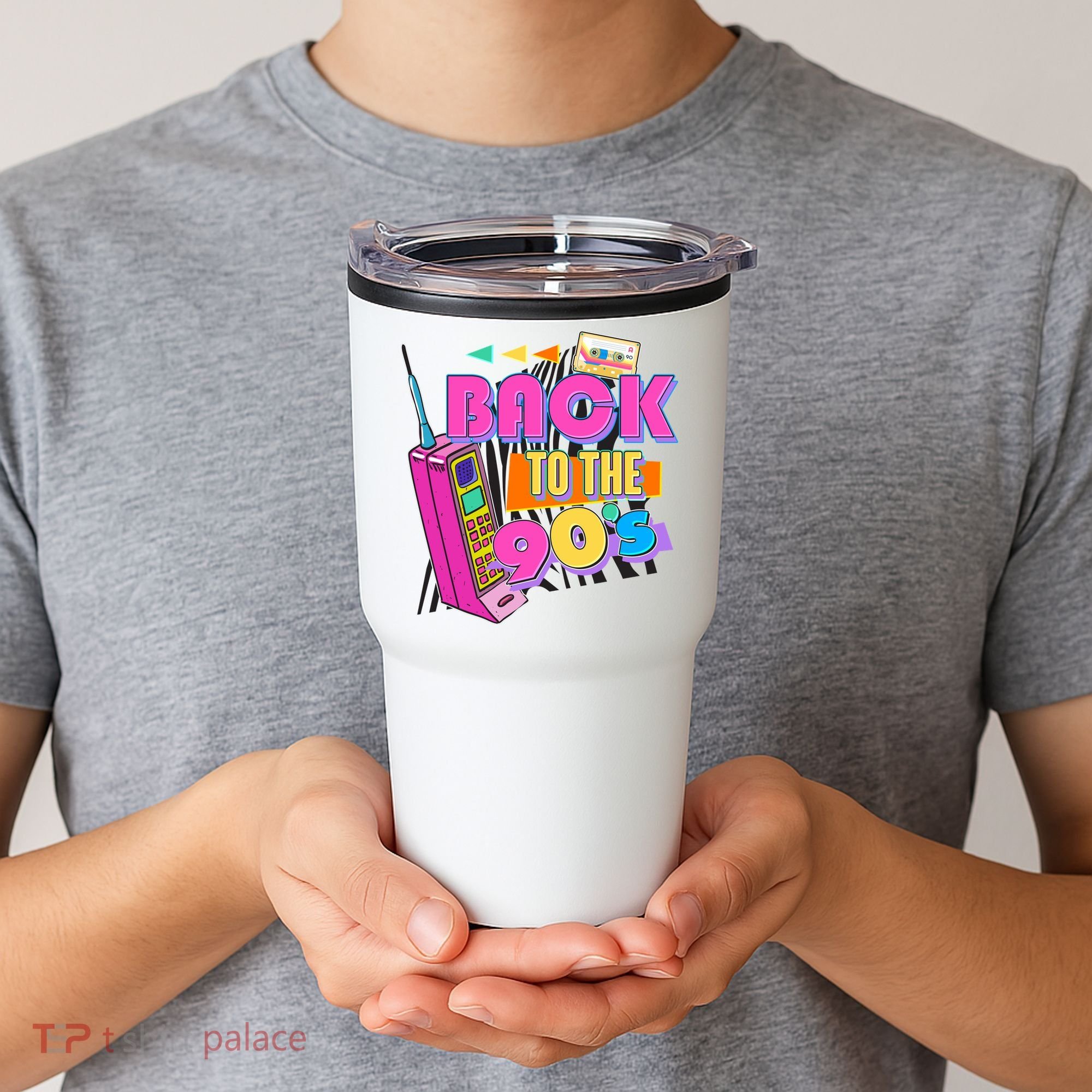 Retro Back To The 90's Nineties Tumbler