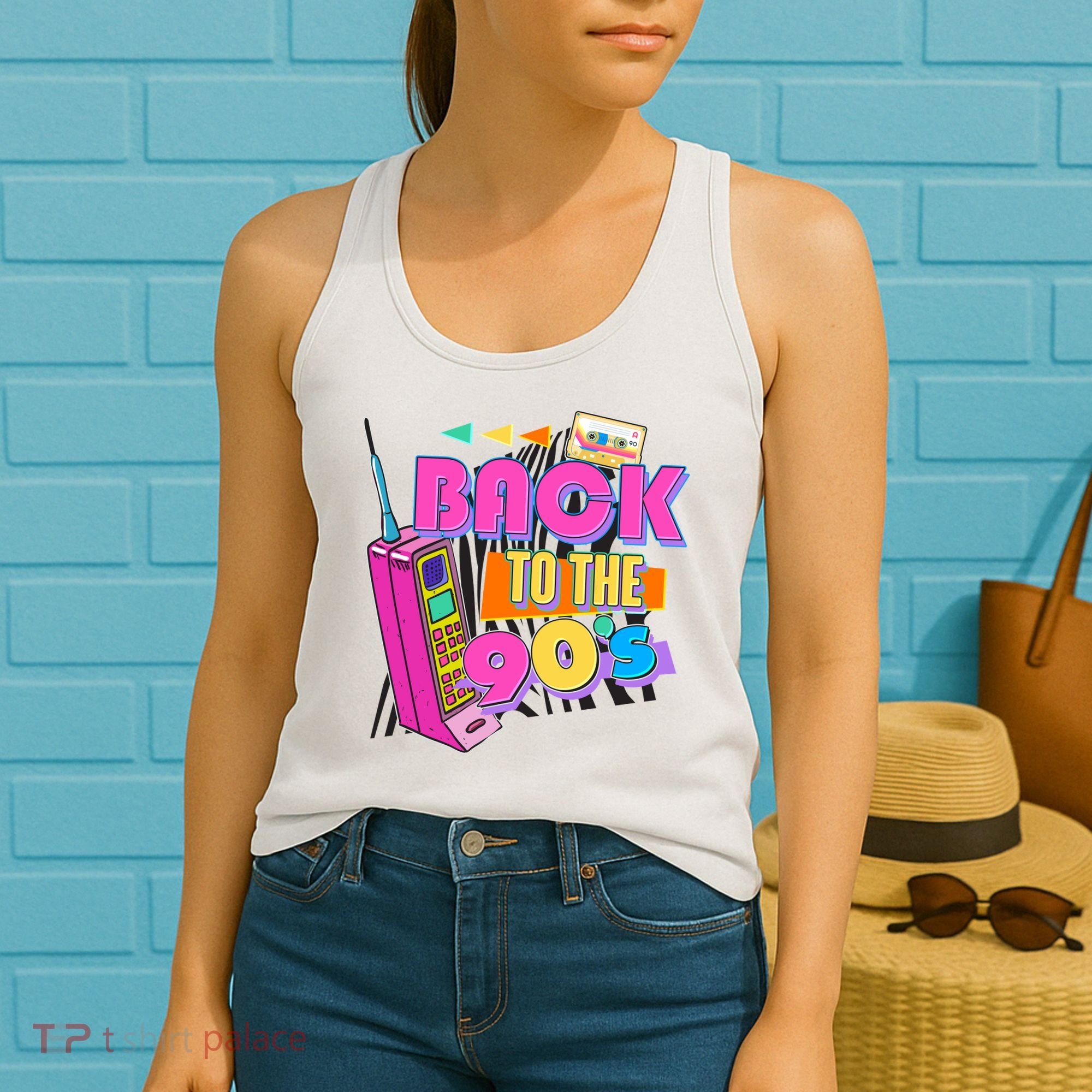 Retro Back To The 90's Nineties Women's Tank Top