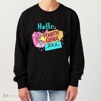 Retro Back To School Hello Fourth Grade Women's Sweatshirt thumb 0