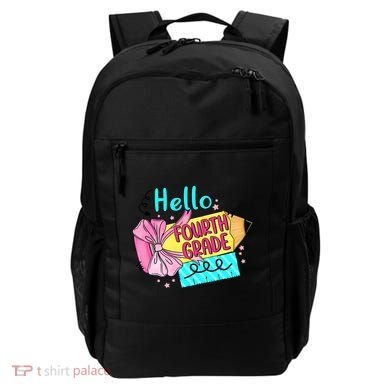 Retro Back To School Hello Fourth Grade Backpack