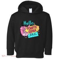 Retro Back To School Hello Fourth Grade Toddler Hoodie thumb 0