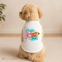 Retro Back To School Hello Fourth Grade Doggie Tank thumb 2