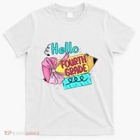 Retro Back To School Hello Fourth Grade T-Shirt thumb 0