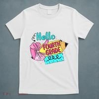 Retro Back To School Hello Fourth Grade T-Shirt thumb 5