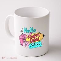 Retro Back To School Hello Fourth Grade Coffee Mug thumb 0